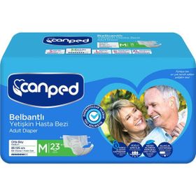Canped Belbantlı Orta Boy 23 Adet M Hasta Bezi