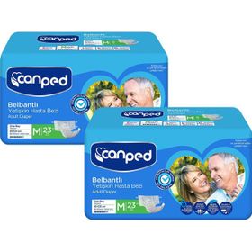 Canped Belbantlı Orta Boy Medium 46 Adet Hasta Bezi