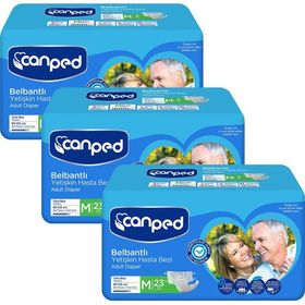 Canped Belbantlı Orta Boy Medium 69 Adet Hasta Bezi