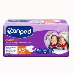 Canped Belbantlı Tekstil Yüzeyli Ekstra Küçük 30 Adet Hasta Bezi