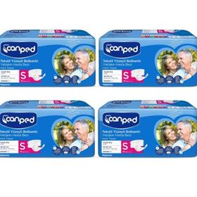 Canped Belbantlı Tekstil Yüzeyli Küçük 120 Adet Hasta Bezi