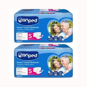 Canped Belbantlı Tekstil Yüzeyli Küçük 60 Adet Hasta Bezi