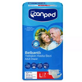 Canped Belbantlı Yetişkin L Beden 2x7 Adet Hasta Bezi