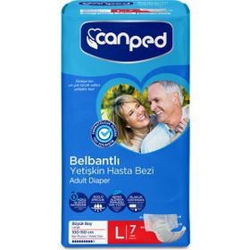 Canped Belbantlı Yetişkin L Beden 2x7 Adet Hasta Bezi