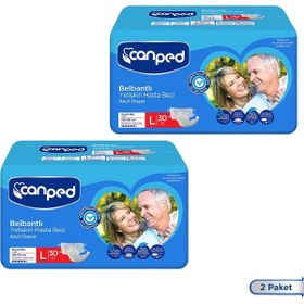 Canped Belbantlı Yetişkin Large 2x30 Adet Hasta Bezi
