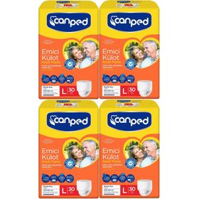 Canped Büyük 4x30 Paket Emici Külot Hasta Bezi