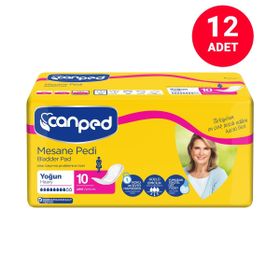 Canped Büyük Boy L Beden 10'lu 12 Paket Mesane Pedi
