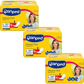 Canped Büyük Boy Large 3x10 Adet Mesane Pedi