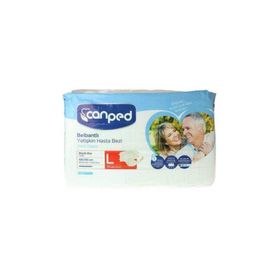 Canped Canbebe Belbantlı Polietilenli Large 30'lu Hasta Bezi