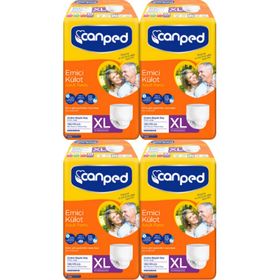 Canped Ekstra Büyük Boy XL 4x30 120'li Emici Külot