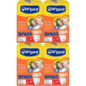 Canped Emici Külot Büyük L 4x24 Paket 96 Adet Yetişkin Hasta Bezi