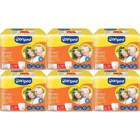 Canped Emici Külot L 6x14 84 Adet Yetişkin Hasta Bezi
