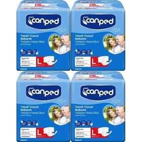 Canped Gece Eko L-Large Beden 56 Adet Belbantlı Hasta Bezi