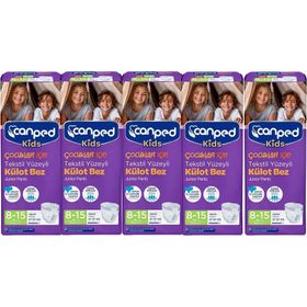 Canped Kids Tekstil Yüzeyli 8-15 Yaş 27-57 kg 40 Adet Külot Bez