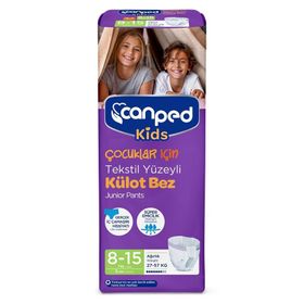 Canped Kids Tekstil Yüzeyli 8-15 Yaş 27-57 kg 8 Adet Külot Bez