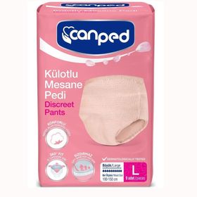 Canped Külotlu Büyük/Large İç Adet 9 Tekli'li Mesane Pedi