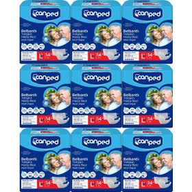 Canped L 126 Adet Yetişkin Bel Bantlı Gece Hasta Bezi