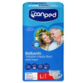 Canped L Beden 35 Adet Belbantlı Yetişkin Hasta Bezi