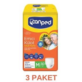 Canped M 3x30'lu Emici Külot Yetişkin Hasta Bezi