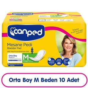 Canped M Beden Orta 10 Adet Mesane Pedi