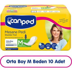 Canped M Beden Orta 10 Adet Mesane Pedi