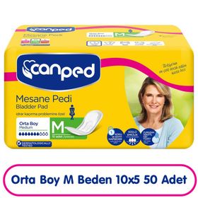Canped M Beden Orta 10x5 50 Adet Hasta Bezi Emici Külot