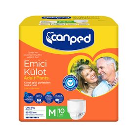 Canped M Beden Orta 10x5 50 Adet Hasta Bezi Emici Külot