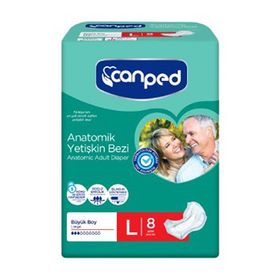 Canped Normal Büyük Large 8'li Anatomik Hasta Bezi