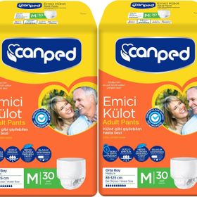 Canped Orta 2x30 Paket Emici Külot Hasta Bezi