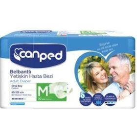 Canped Orta Boy 30x2 Adet Belbantlı Yetişkin Bezi