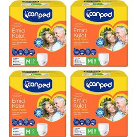 Canped Orta Boy M 9x4 Adet Emici Külot Hasta Bezi