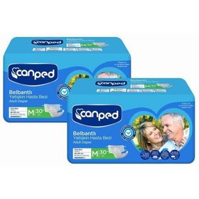 Canped Orta Boy Medium 60 Adet Belbantlı Hasta Bezi