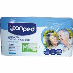Canped Orta Boy Medium 60 Adet Belbantlı Hasta Bezi