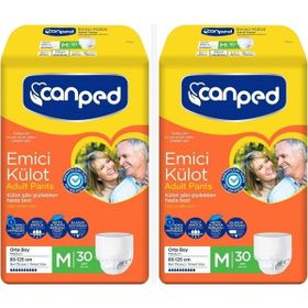 Canped Orta M 2 Paket 60 Adet 80-120 cm Emici Külot Hasta Bezi