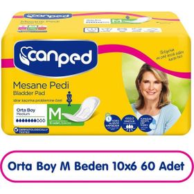 Canped Orta M 6 Paket 60 Adet 80-120 cm Emici Külot Hasta Bezi