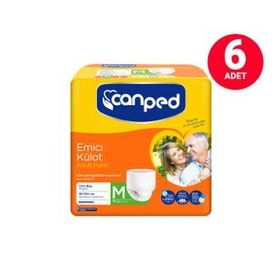 Canped Orta M 6 Paket 60 Adet 80-120 cm Emici Külot Hasta Bezi