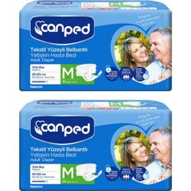 Canped Orta (M) 60 Adet Belbantlı Hasta Bezi