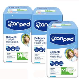 Canped Orta M Boy 9x3 27 Adet Belbantlı Yetişkin Hasta Bezi