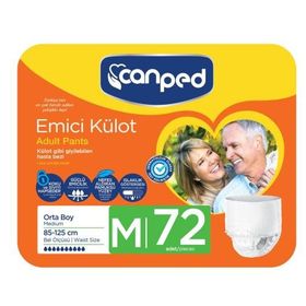 Canped Orta Medium 85-125 cm 72 Adet Emici Külot