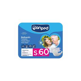 Canped S Bel Bantlı 60 Adet Hasta Bezi