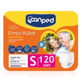 Canped S-Small Beden 120 Adet Emici Külot
