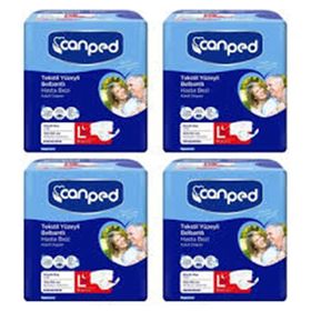 Canped Tekstil Yüzeyli Belbantlı Gece L 4×14'lü Hasta Bezi