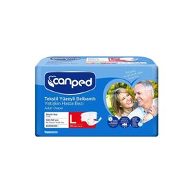 Canped Tekstil Yüzeyli Belbantlı Large 30'lu Hasta Alt Bezii