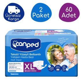 Canped XL 60 Adet Belbantlı Hasta Bezi