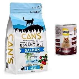 Can's Cat Gourmet Mix 2.5 kg Yetişkin Kedi Maması + Konserve Mama