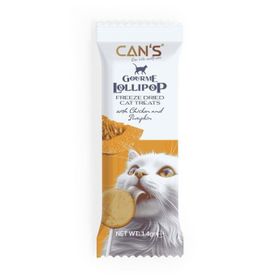 Can's Gourme Lollipop Tavuklu ve Balkabaklı Freeze Dried 15x1.4 gr Kedi Ödülü