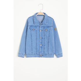 Cansın Mini 15525 Mavi Düğmeli Erkek Çocuk Jean Ceket