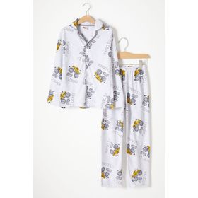 Cansın Mini 16331 Canavar Kamyon Baskılı Erkek Çocuk Pijama Takımı