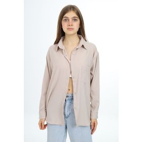 Cansın Mini 17969 Krem Kız Çocuk Gömlek