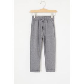 Cansın Mini 18608 Koyu Gri Duble Paça Beli Lastikli Erkek Çocuk Pantolon